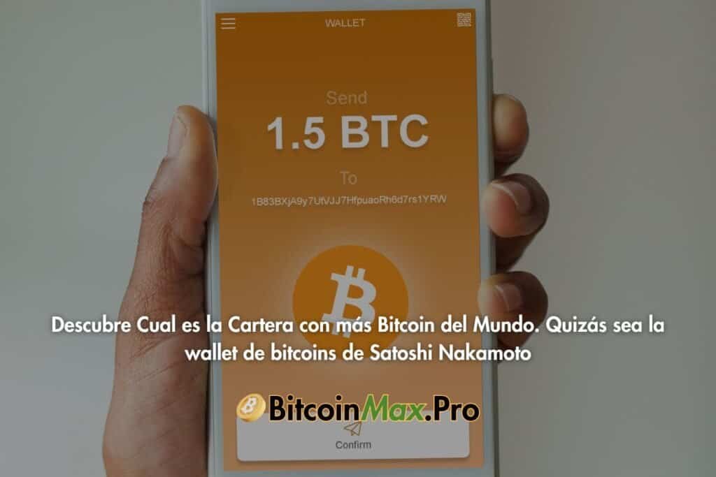 Descubre Cual es la Cartera con más Bitcoin del Mundo. Quizás sea la wallet de bitcoins de Satoshi Nakamoto